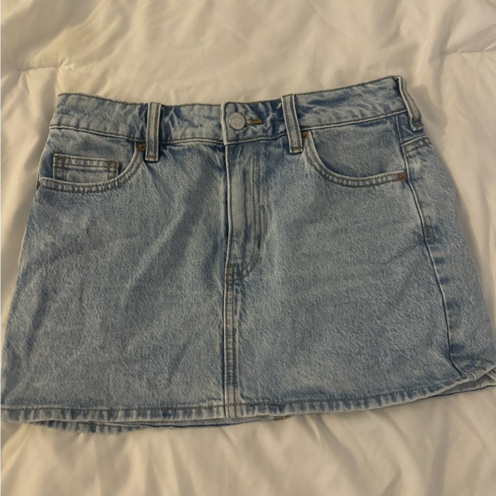 PacSun Blue Mini Skirt Casual Denim